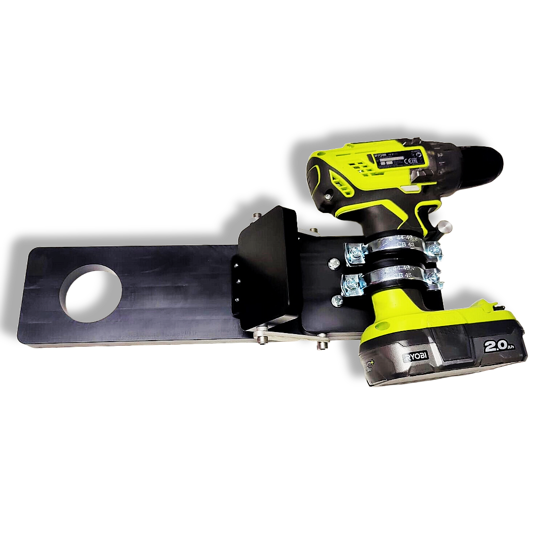 Universal Foot Pedal lets you keep both hands on your flexible shaft or plumber snake while cleaning the drain pipeline