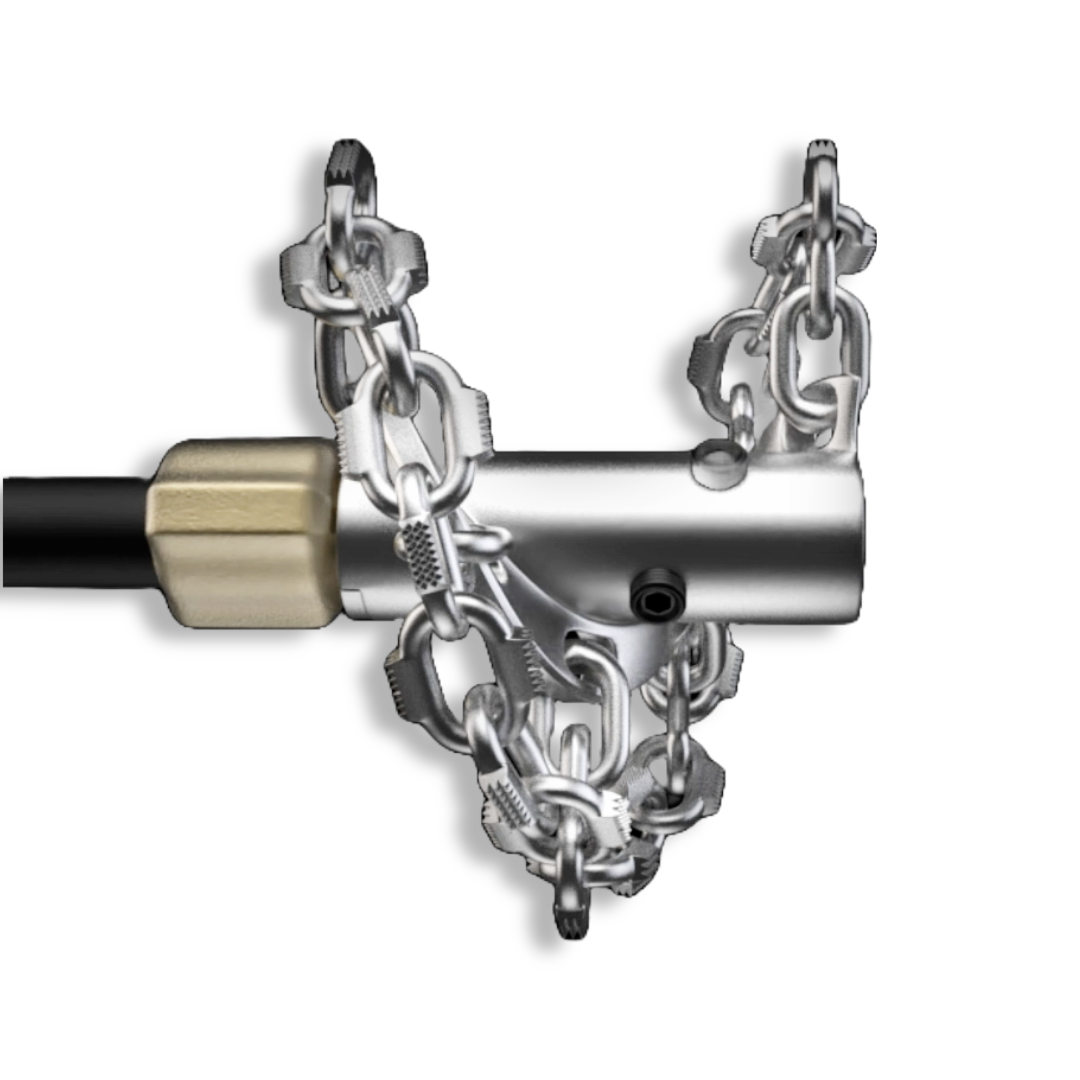 Torpedo chain - one drain chain suitable for different flexible shaft diameters