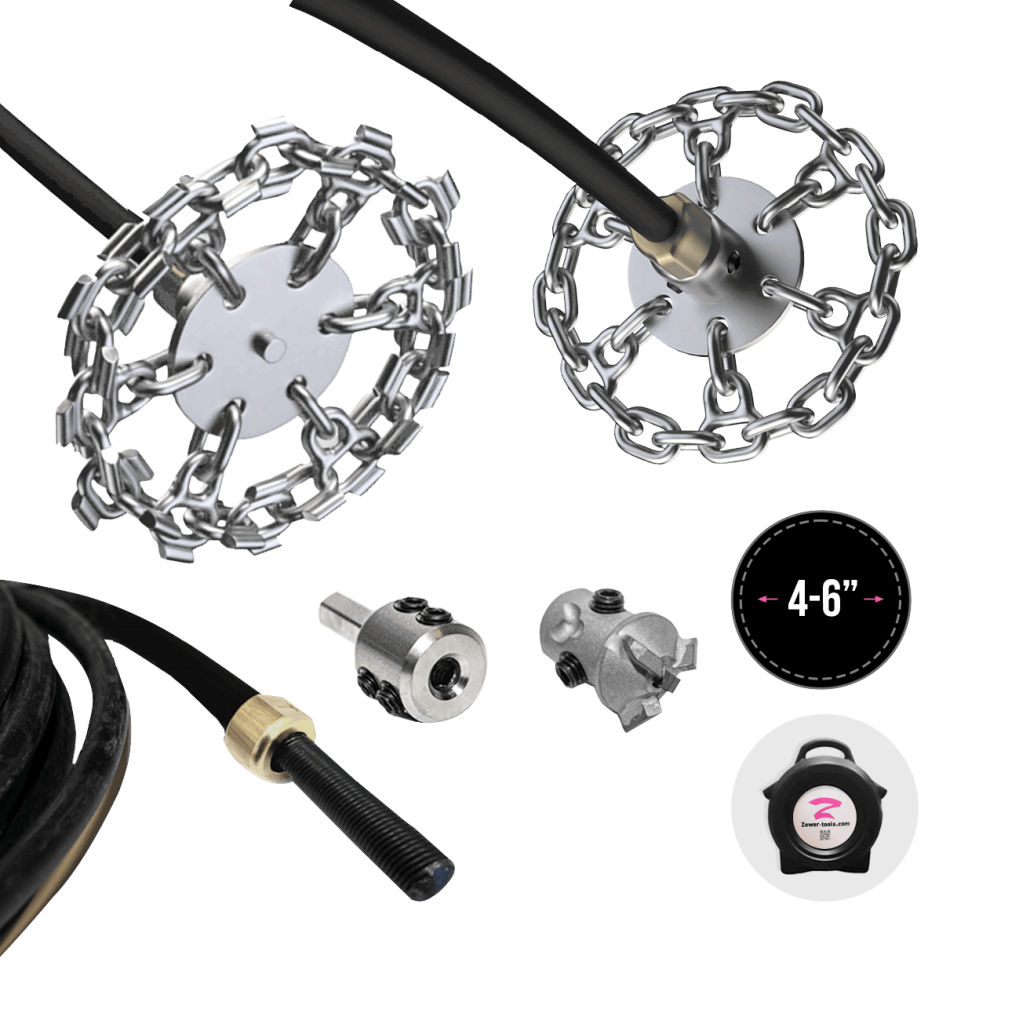 4-6" Drain descaling kit
