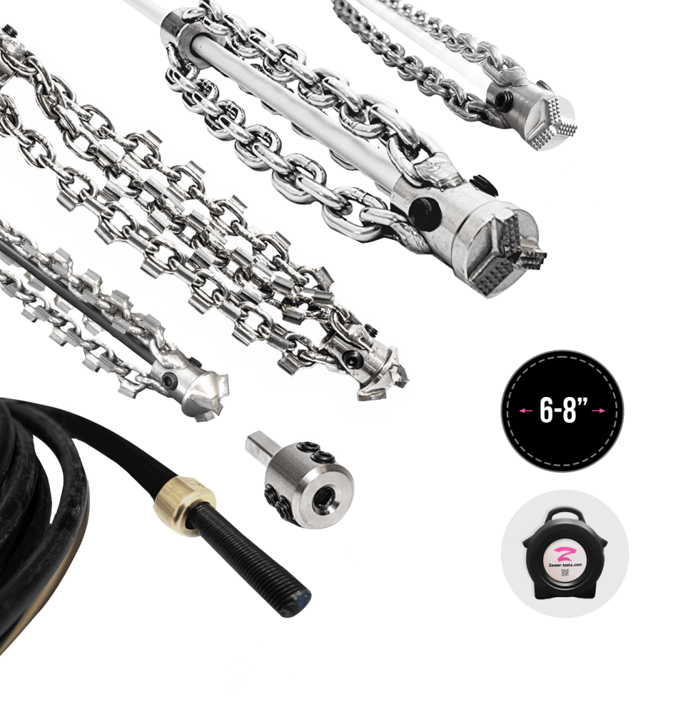 6-8" Blockage removal kit