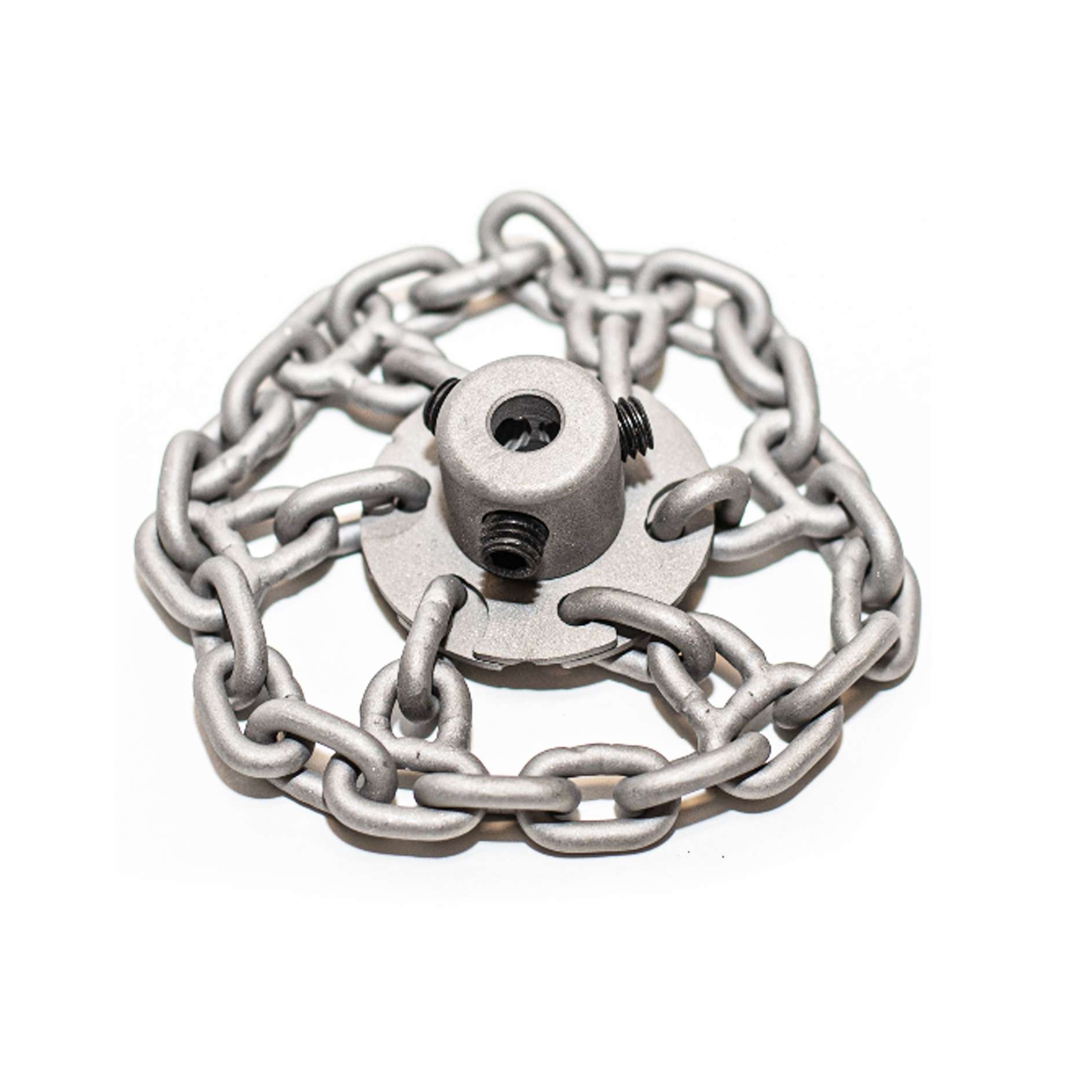 Drain cleaning chain, circular chain